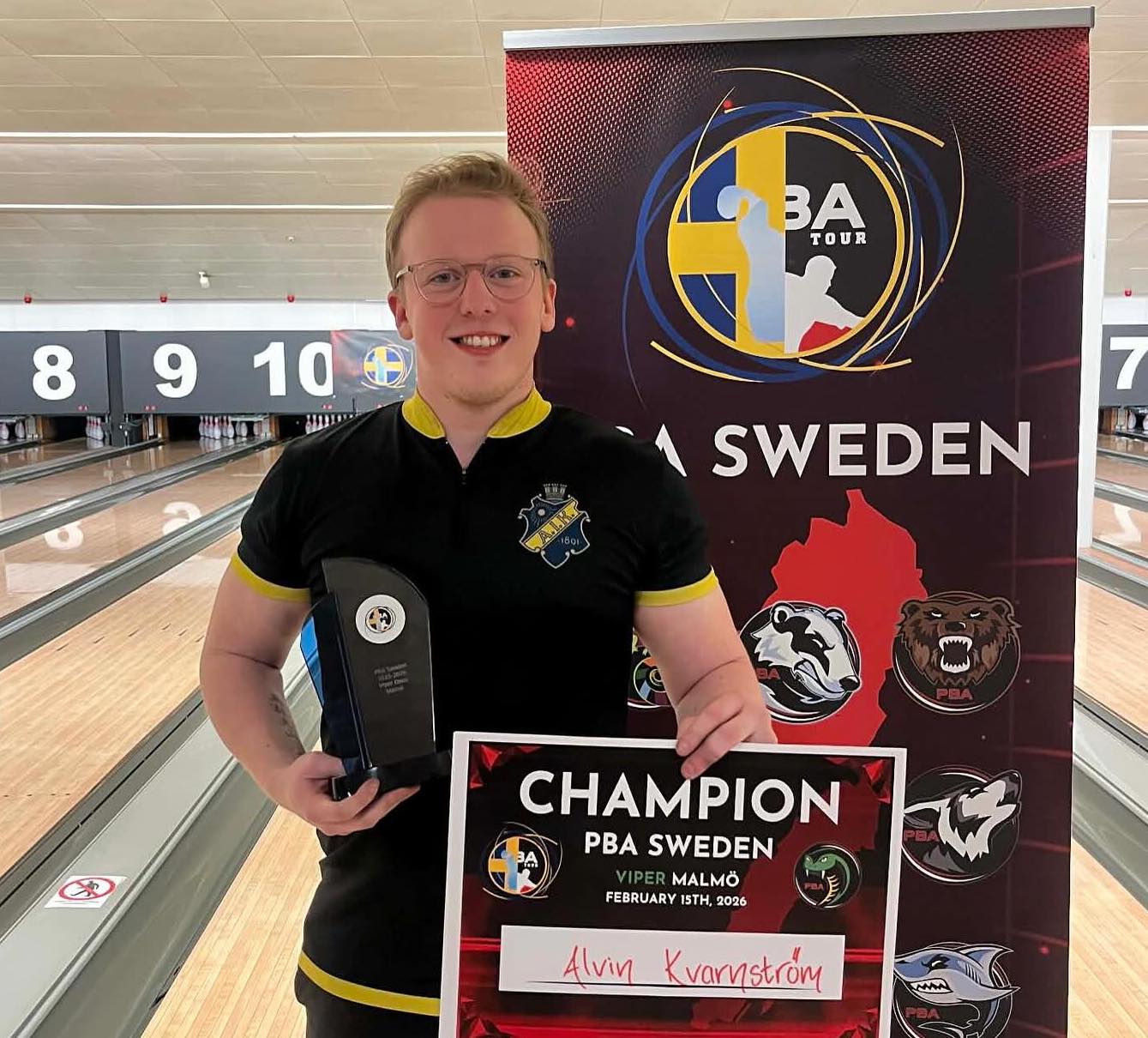Alvin Kvarnström Seger PBA Sweden Viper Malmö