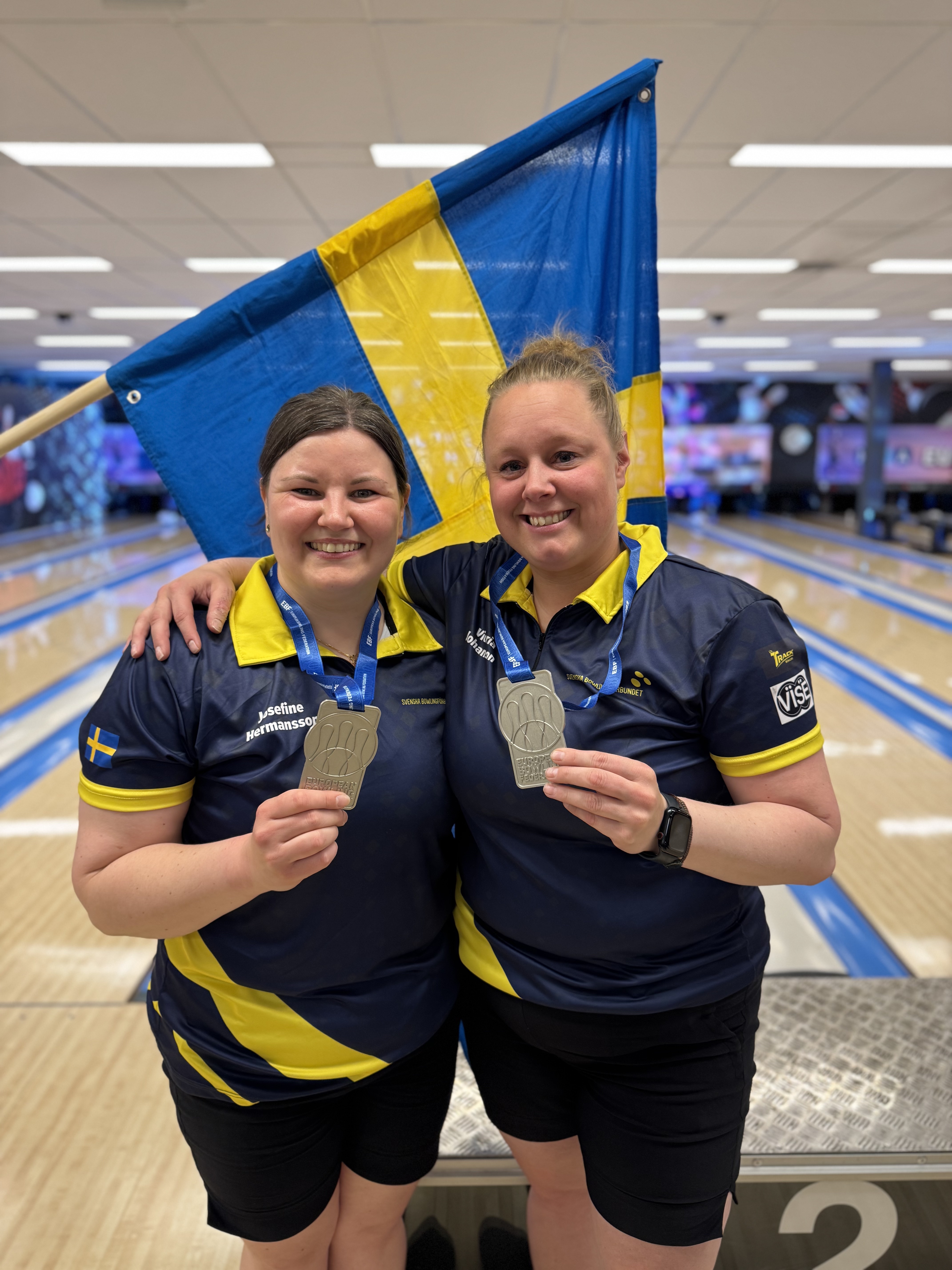 Josefin Hermansson Och Victoria Johansson Silver Dubbel